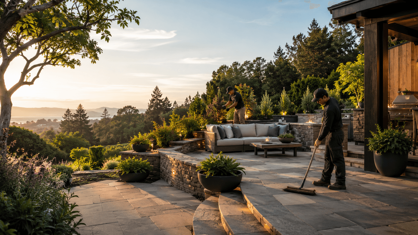 Crown Ridge Facility Services estate patio maintenance