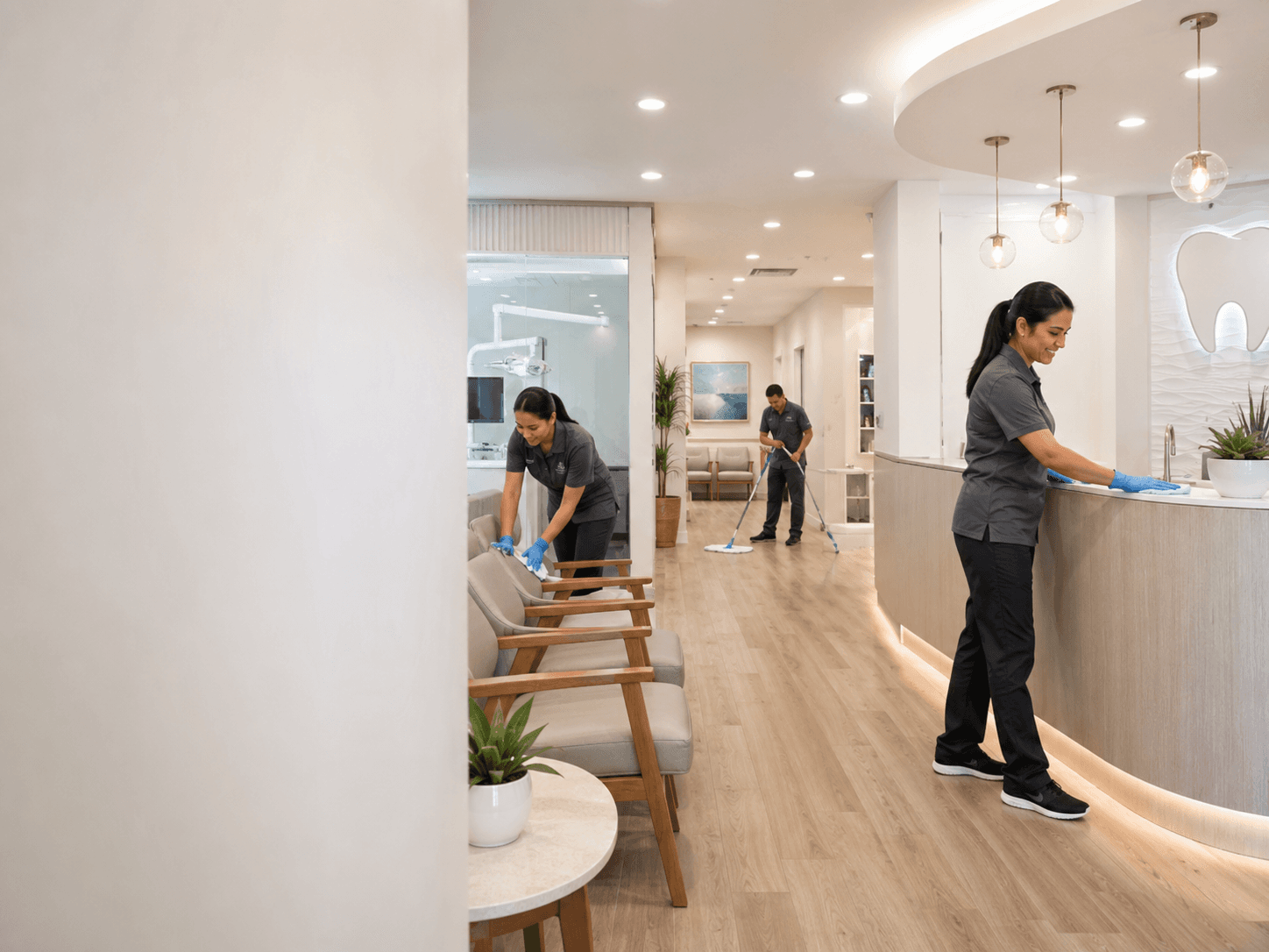 Crown Ridge Facility Services dental clinic cleaning