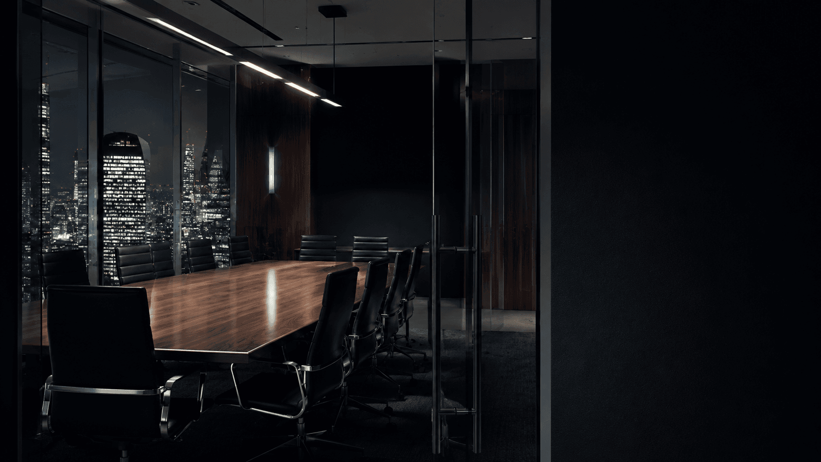 Modern office space maintained by Crown Ridge Facility Services